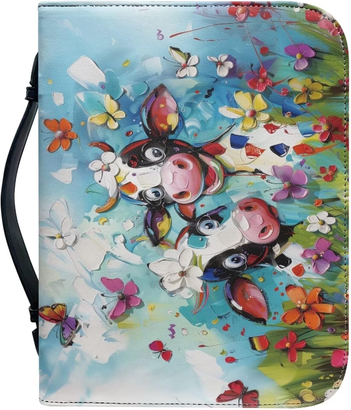TODIYADDU Large Capacity Bible Cover for Women Men Church Tote Bag Study Bible Bag Case Bible Accessories Book Covers