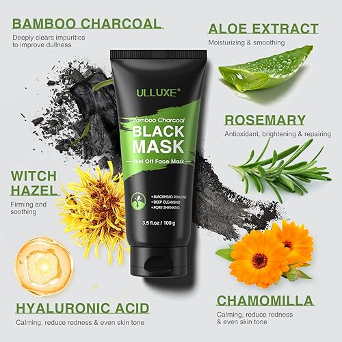 Miniatura 4 de Máscara eliminadora de puntos negros, máscara facial de carbón activado, máscara de limpieza profunda para nariz facial, máscara purificadora de