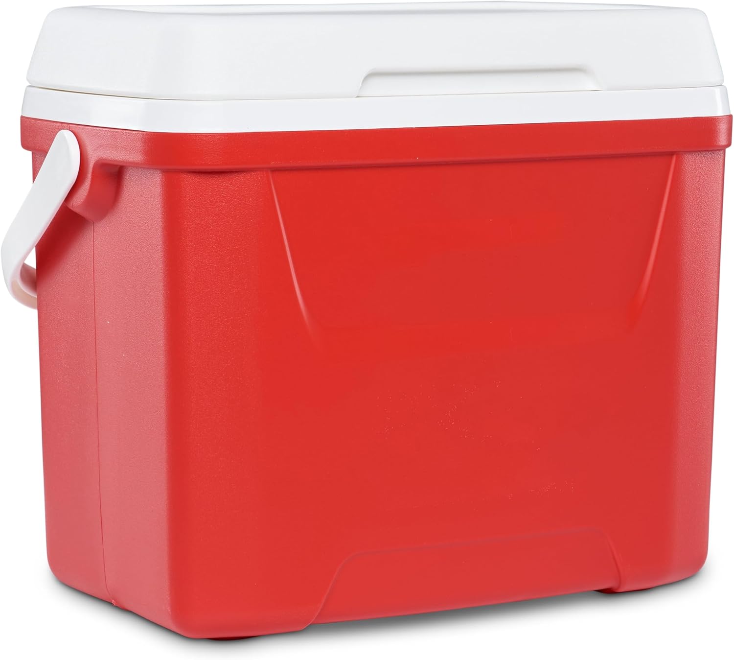 28 Quart Classic Ice Chest Cooler,Hard Chest Box with Handles,Portable Coolers, for Beach,Drink,Beverage, Camping, Picnic, Fishing, Boat, Barbecue,Outdoor (Red)