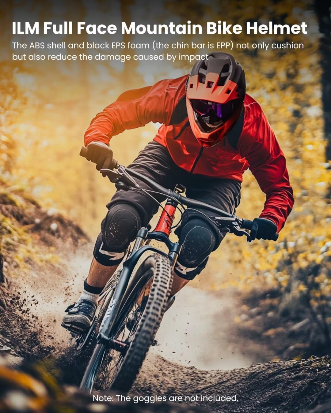 ILM Adult Mountain Bike Helmet Men & Women Full Face Lightweight BMX MTB Helmet ASTM CPSC CE Certified Cycling Helmet Model ZL-B068 - Image 2