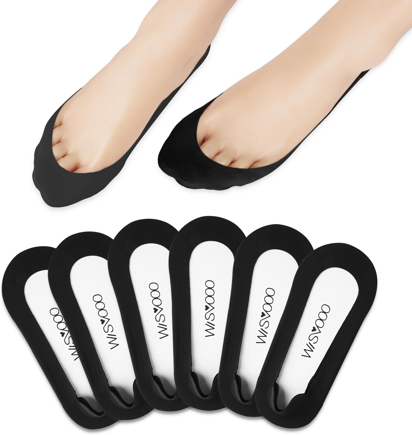 No Show Socks Womens Liner Ultra Low Cut Non Slip Invisible Socks for Flats - Image 7