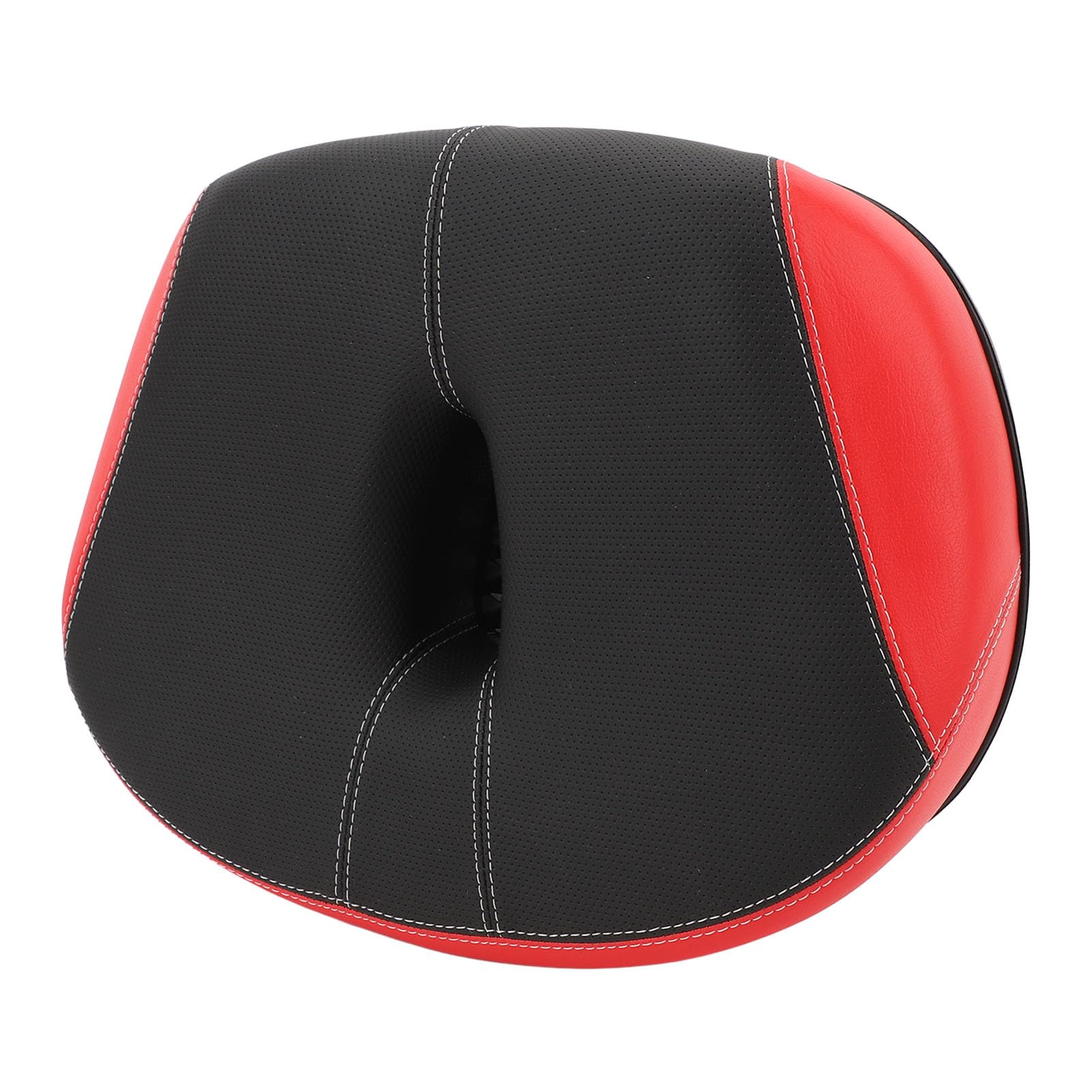 ZASCHMOY Noseless Bike - Wide Saddle Replacement with Thickened Hollow Design for Breathable, Shock-Absorbing Comfort - Ideal City & Mountain Bike Cushion for Men & Women Brown (Red)