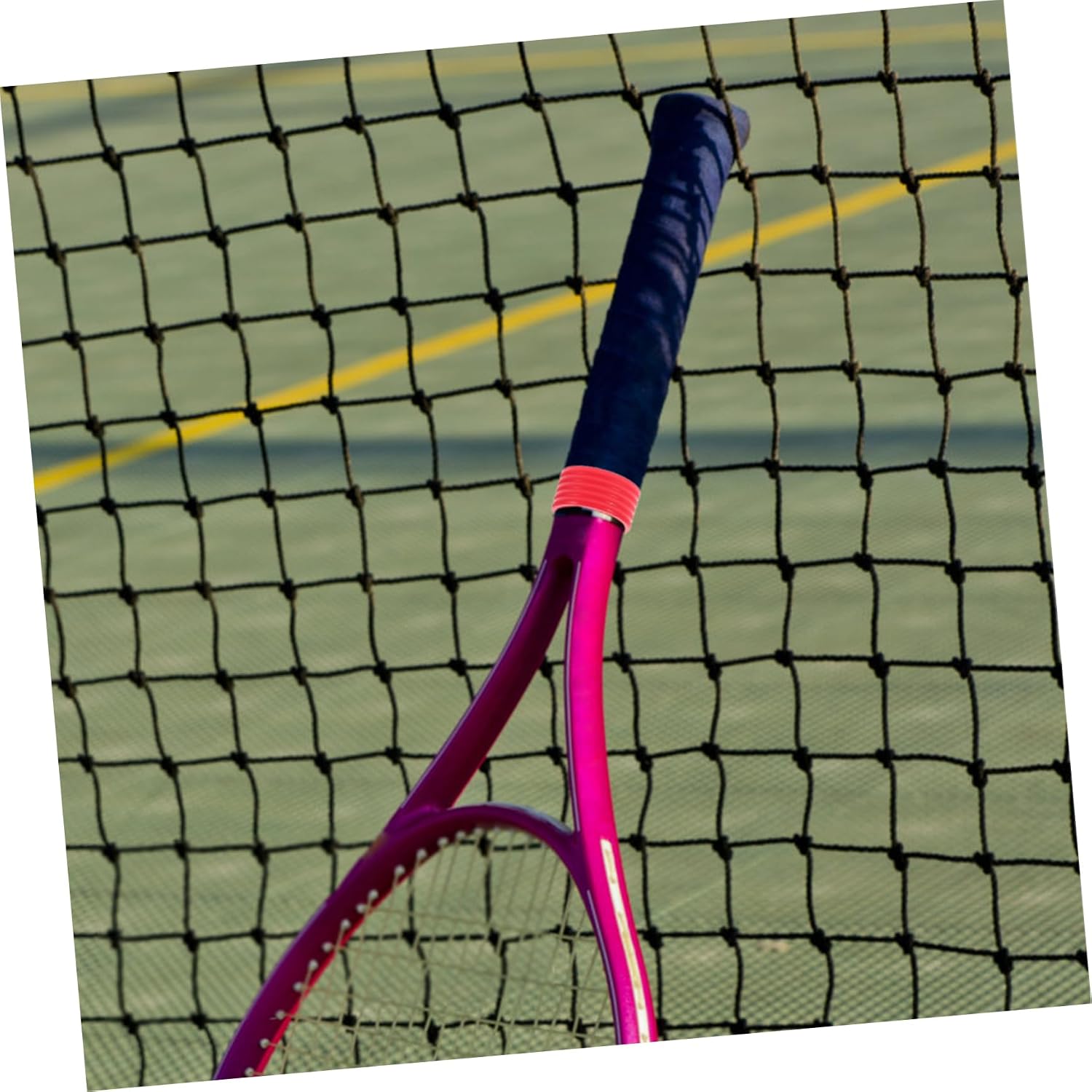 YARNOW 5Pcs Clear Silicone Racket Grip Bands Absorbent Overgrip for Tennis Squash Moisture Wicking Handle Wraps Random Colors Compatible with Racquets for Humid
