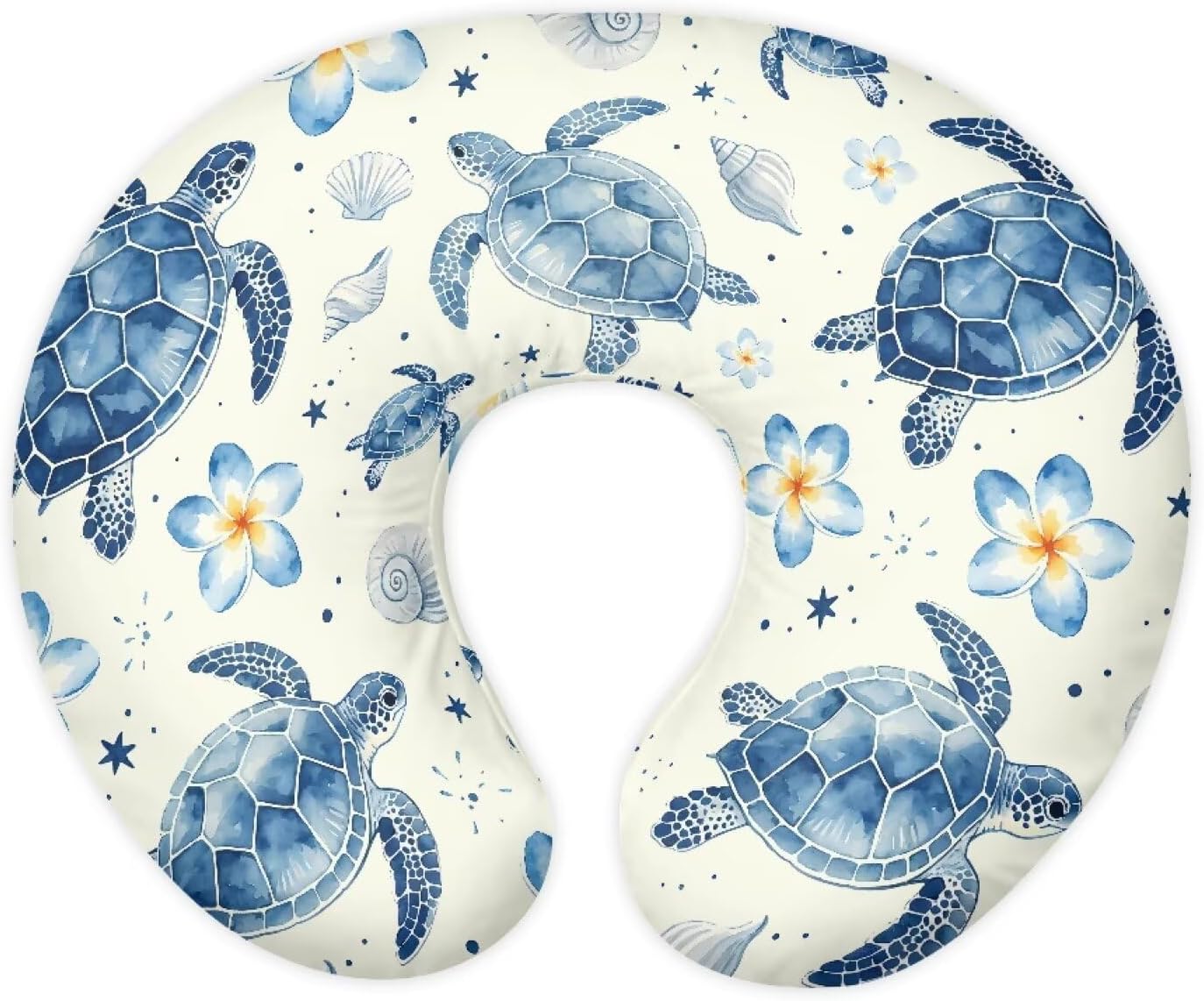 Turtle Nursing Pillow Cover Fits Most Nursing Pillows Ideal for Baby Boys and Girls Soft and Breathable Newborn Pillow Cover