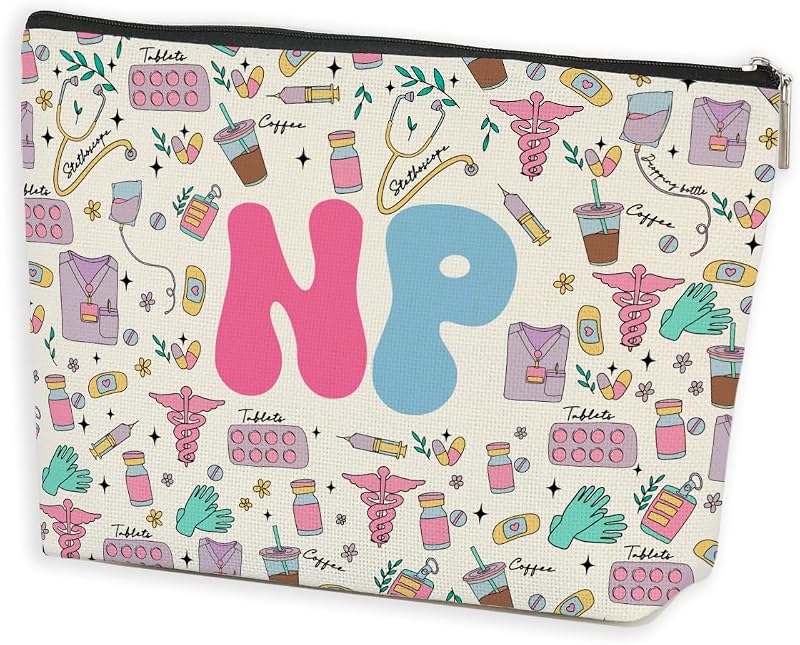 Necessaire de maquiagem Azteoiz Multicolor 1093 com zíper, 1 unidade