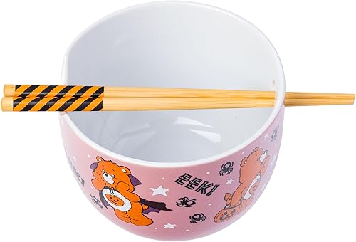 Miniatura 213 de Silver Buffalo The Powerpuff Girls Girl Power Featuring Blossom, Bubbles, and Buttercup Ceramic Ramen Noodle Rice Bowl with Chopsticks, Microwave