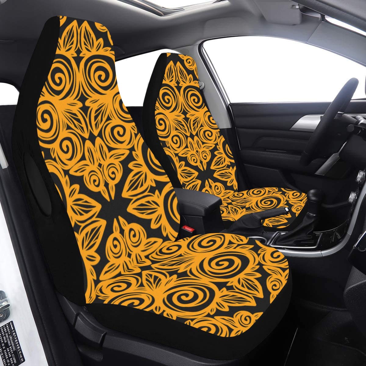 Vehicle Seat Covers Plaid Tartan Fabric Texture Decorative
