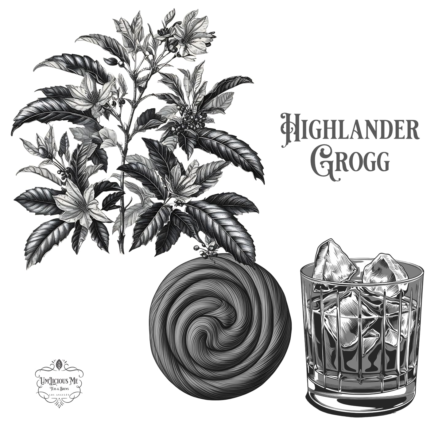 Um'Licious Me -Highlander Grogg - Flavored Coffee | Whole Beans | 2 LBS