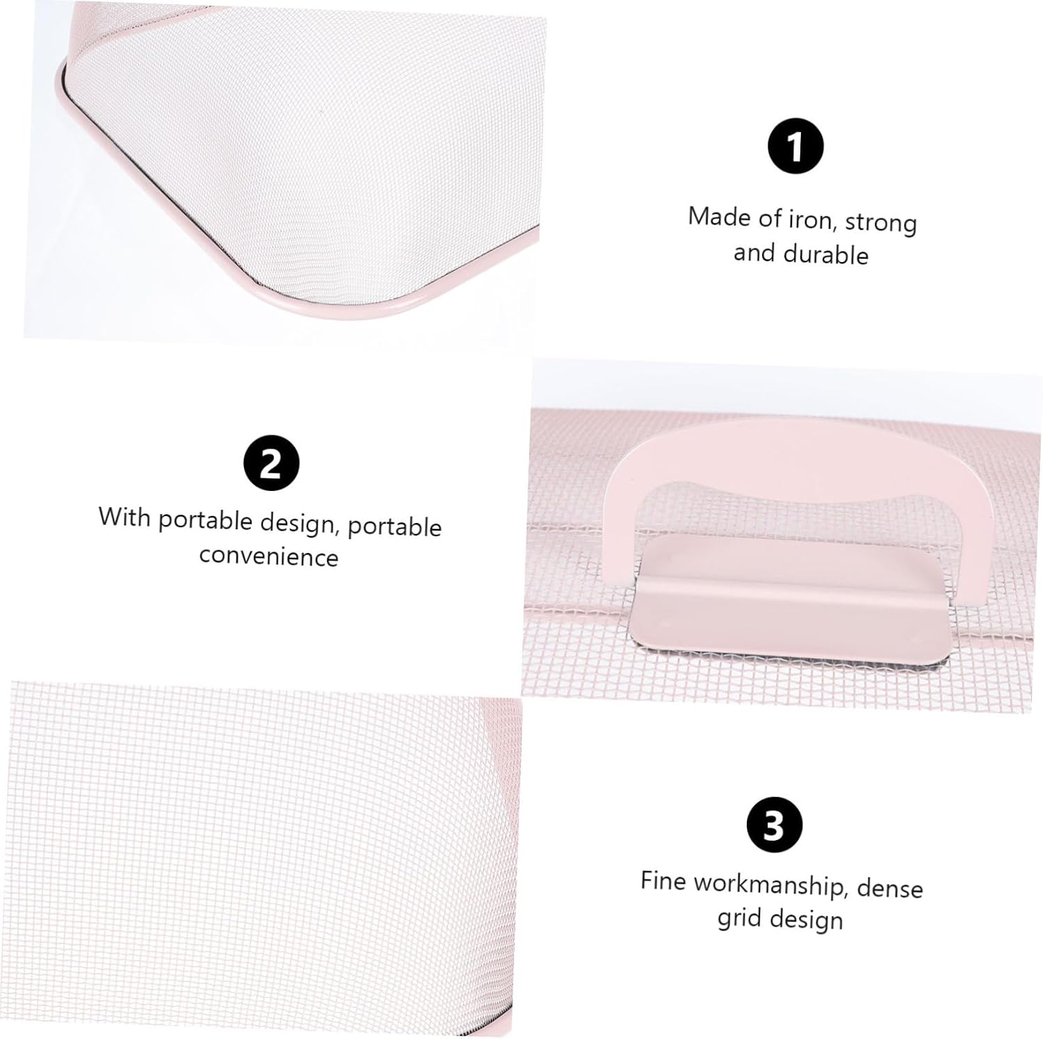 Ciieeo 1pc Iron Food Cover Protective Mesh Dish Tent for Outdoor Picnics Bbqs and Home Use Lightweight and Portable Convenient Handle