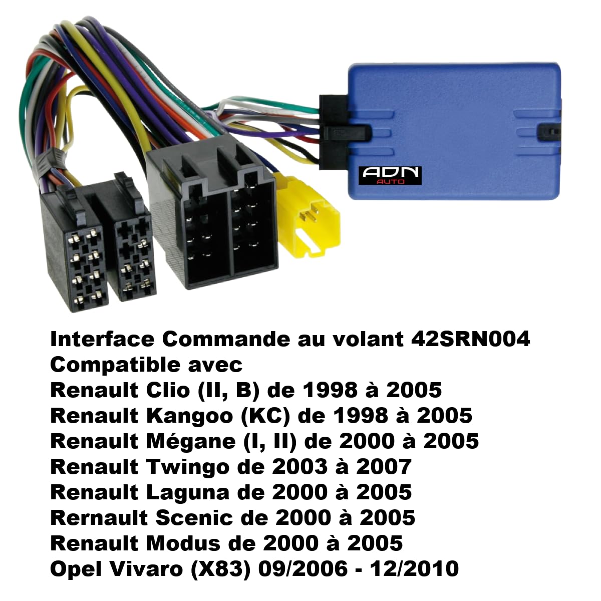 Interface commandes au volant Opel/Renault different models >