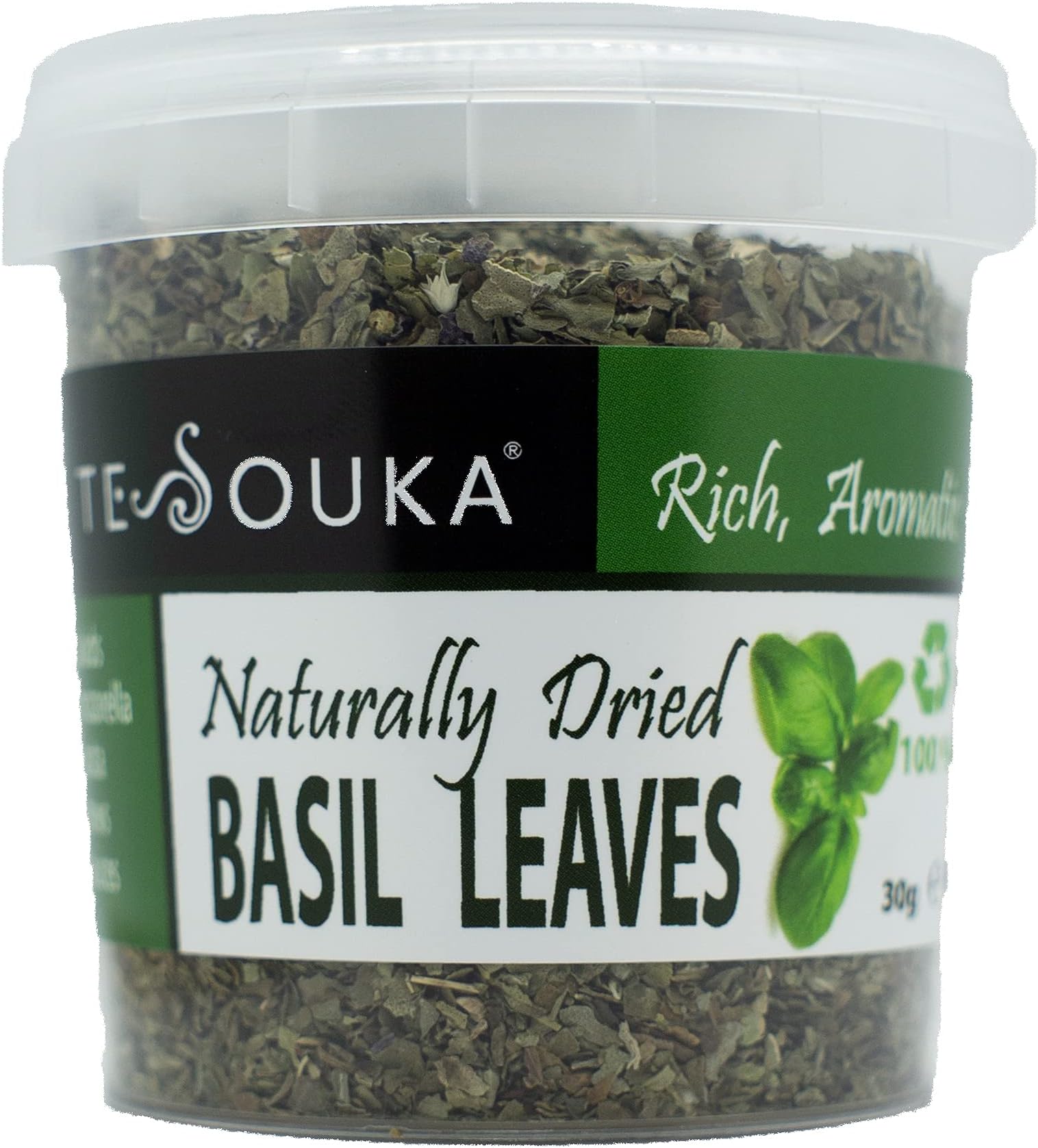 Freshly Dried Basil Leaves (30g)