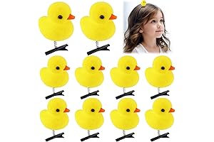 10Pcs Duck Hair Clips for Woman Girls Kids Funny Duck Black Hairpins Small Hair Accessories