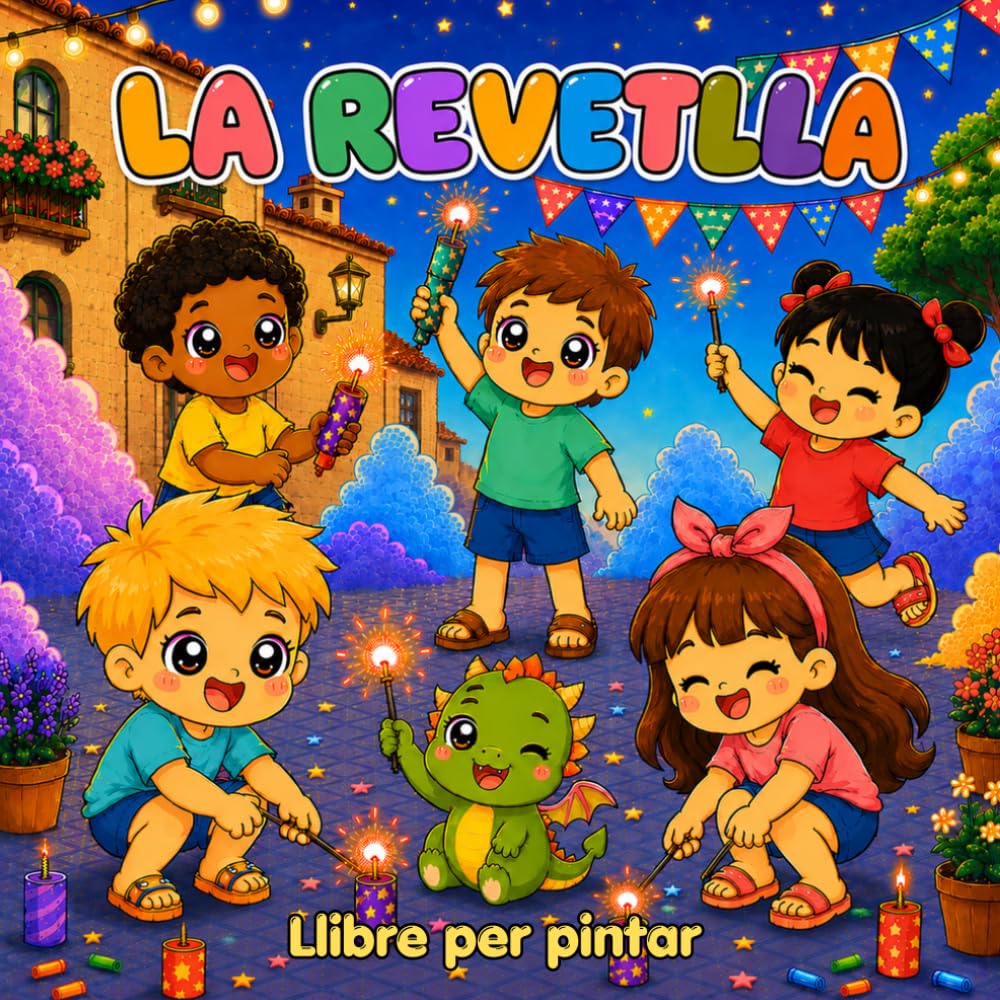 La Revetlla de Sant Joan Kawaii: Llibre per pintar amb 21 il·lustracions adorables inspirades en la cultura catalana