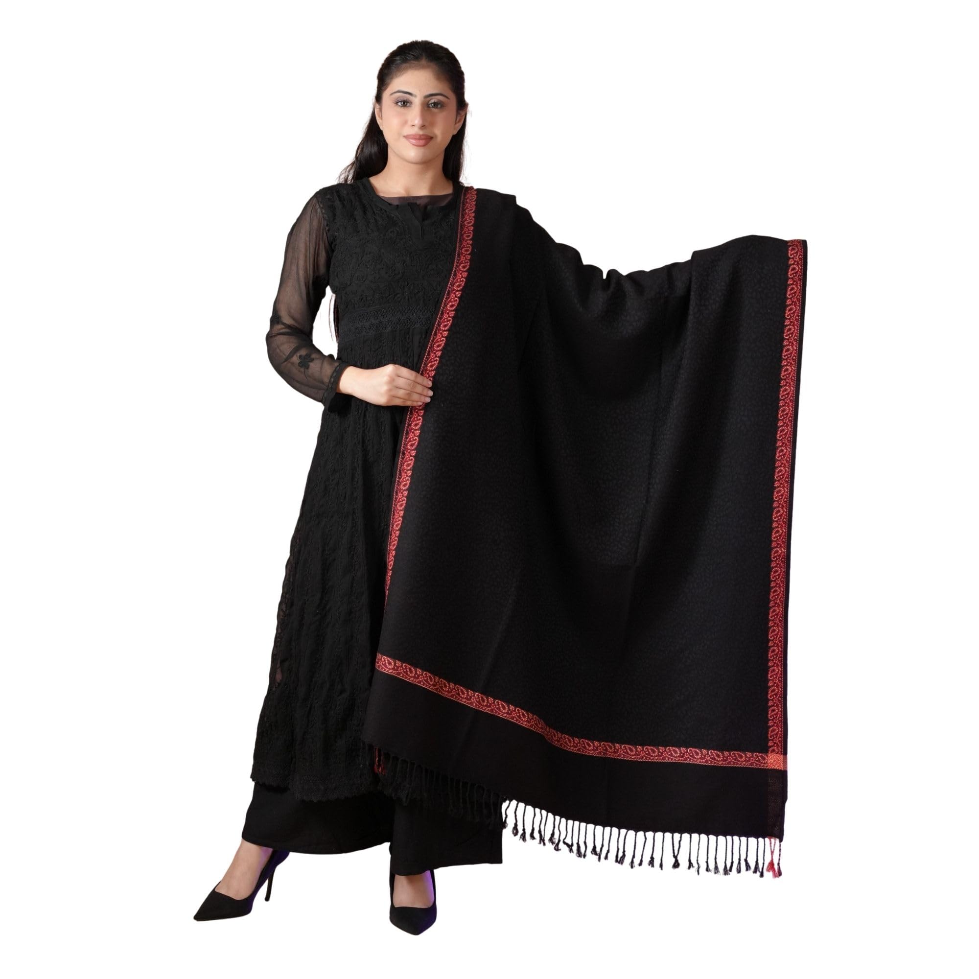 Women's Acrylic Printed Shawl | Lightweight Seasonal Accessory-image-19