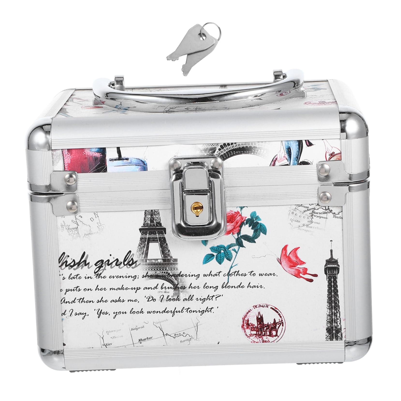 Boîte à CD Eiffel MAGICLULU : coffret de rangement pour cosmétiques et salon
