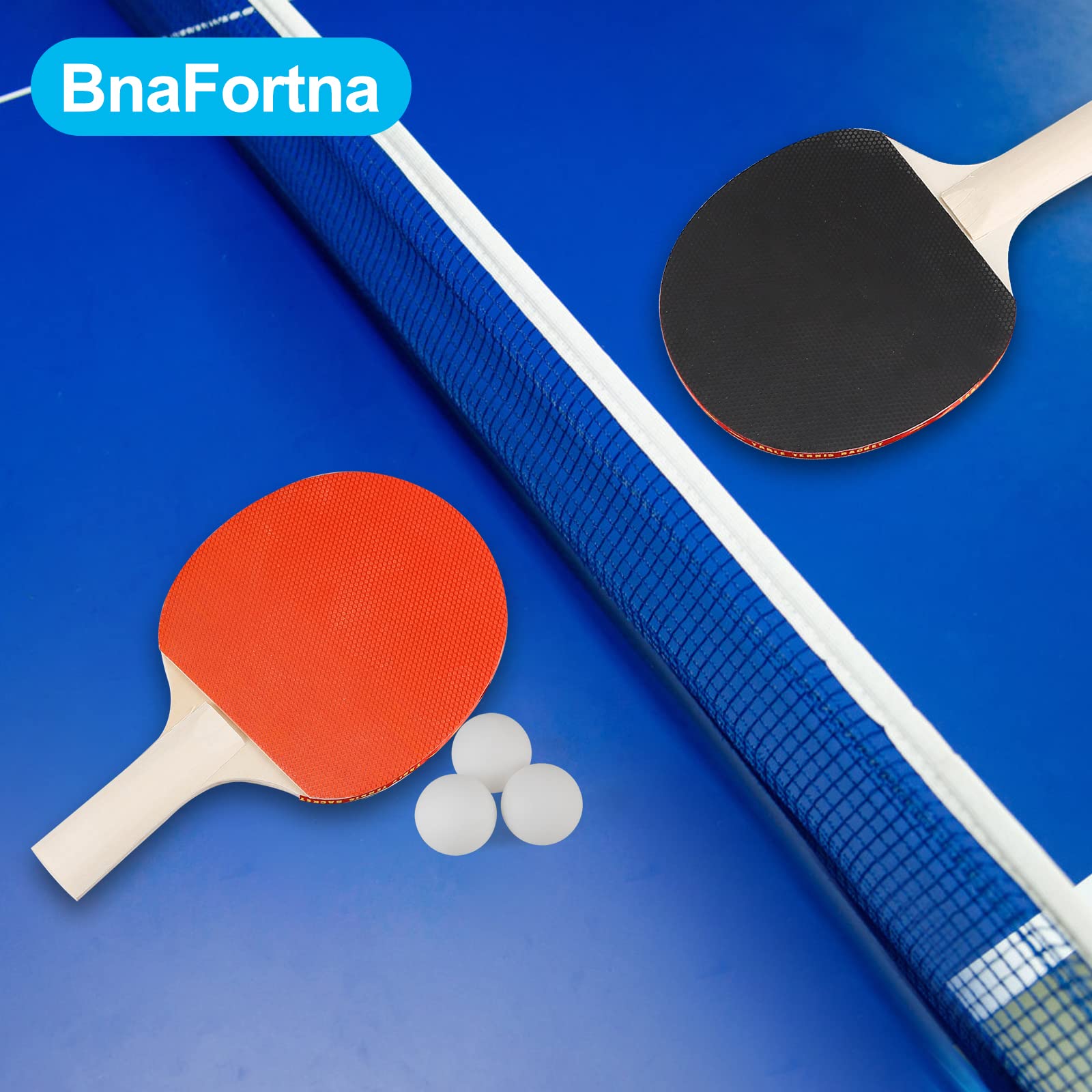 Conjunto de Tenis de Mesa Portátil - Red Retráctil, 2 Raquetas, 3 Pelotas - Juego de Ping Pong Set