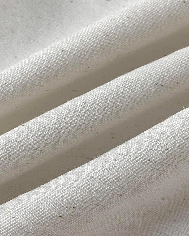 CHICME Women's Summer Two Piece Outfits V Neck Metal Button Front Crop Tank Vest Wide Leg linen Pants Matching Sets - Image 8