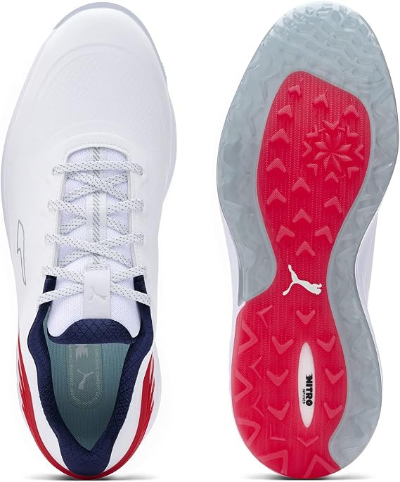 Puma 378692027.5 Alphacat Nitro Puma White-for All Time Red-Pu 7.5 Mens
