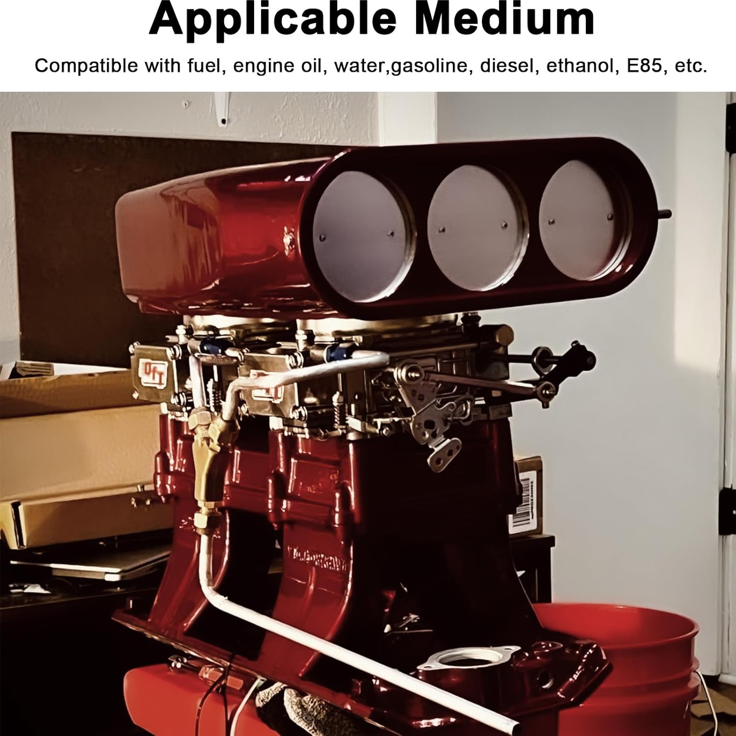 Aluminium Hard 3/8" Fuel Line, 50FT 1060 Grade Aluminium Tubing for Brake Line, Metal Gas Line, Refrigeration Equipment, [Wall Thickness:0.063"]