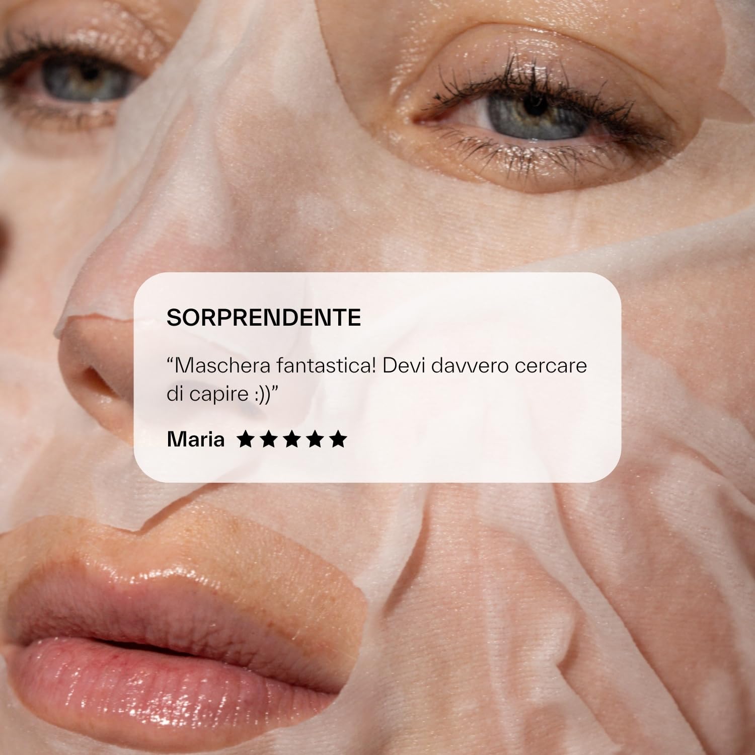 DAY+ | Maschera in Cotone Energizzante | Illumina l'incarnato, Risveglia e Ravviva la luminosità | Corregge l'iperpigmentazione | Caffeina, Phytosphérix, Vitamina C | 98% naturali | 6 maschere