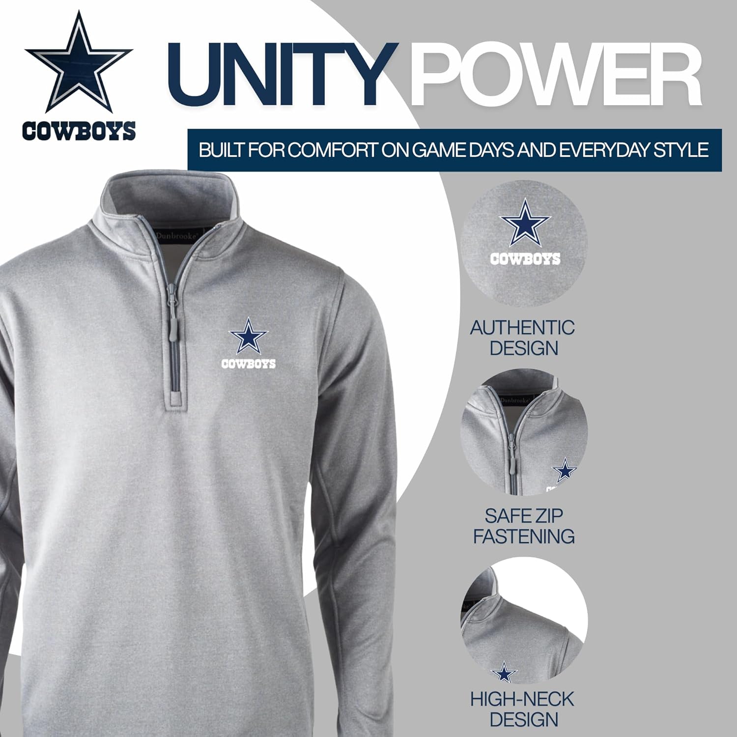 Dunbrooke Men's Royal Buffalo Bills All-Star Tech Quarter-Zip Top