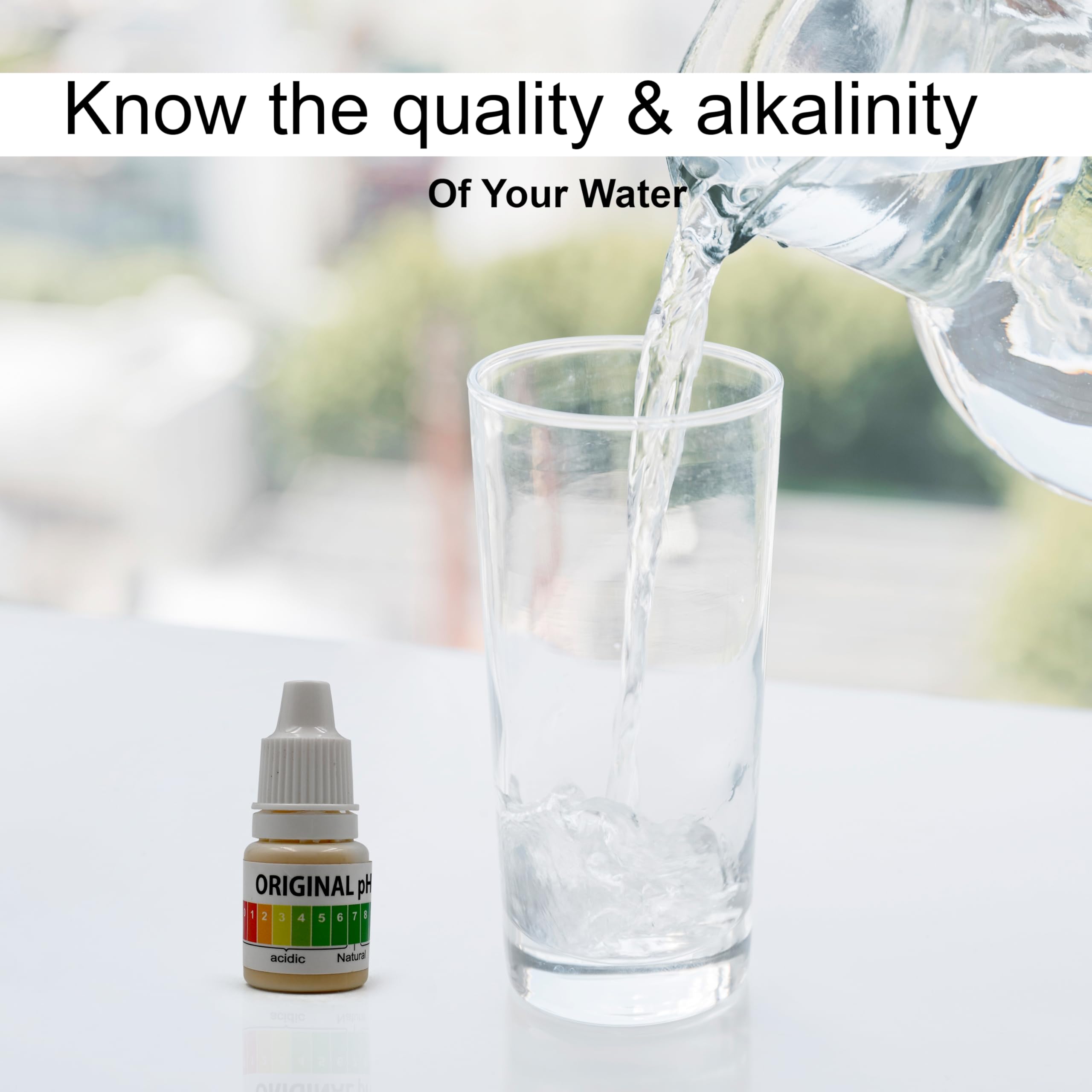 BIOWAY pH Drop for pH Testing and Alkaline level, with Drop test for Alkaline for pH Water Testing with pH Color Chart, pH Test Kit, Litmus liquid universal Indicator 4