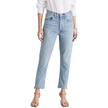 AGOLDE Women's Riley High Rise Straight Crop Jeans