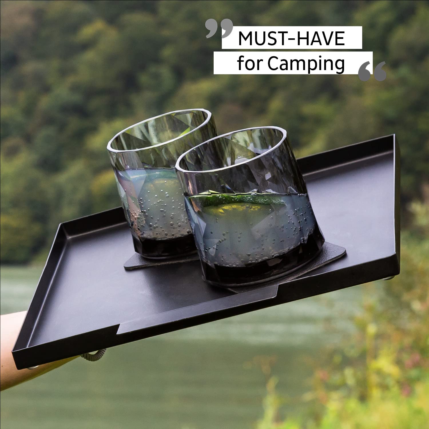 silwy® bicchieri magnetici in plastica high-tech con cuscinetti in gel nano metallici - bicchieri da campeggio antiscivolo, accessori per barche e yacht (Tumbler // Grigio // 0,25 l)