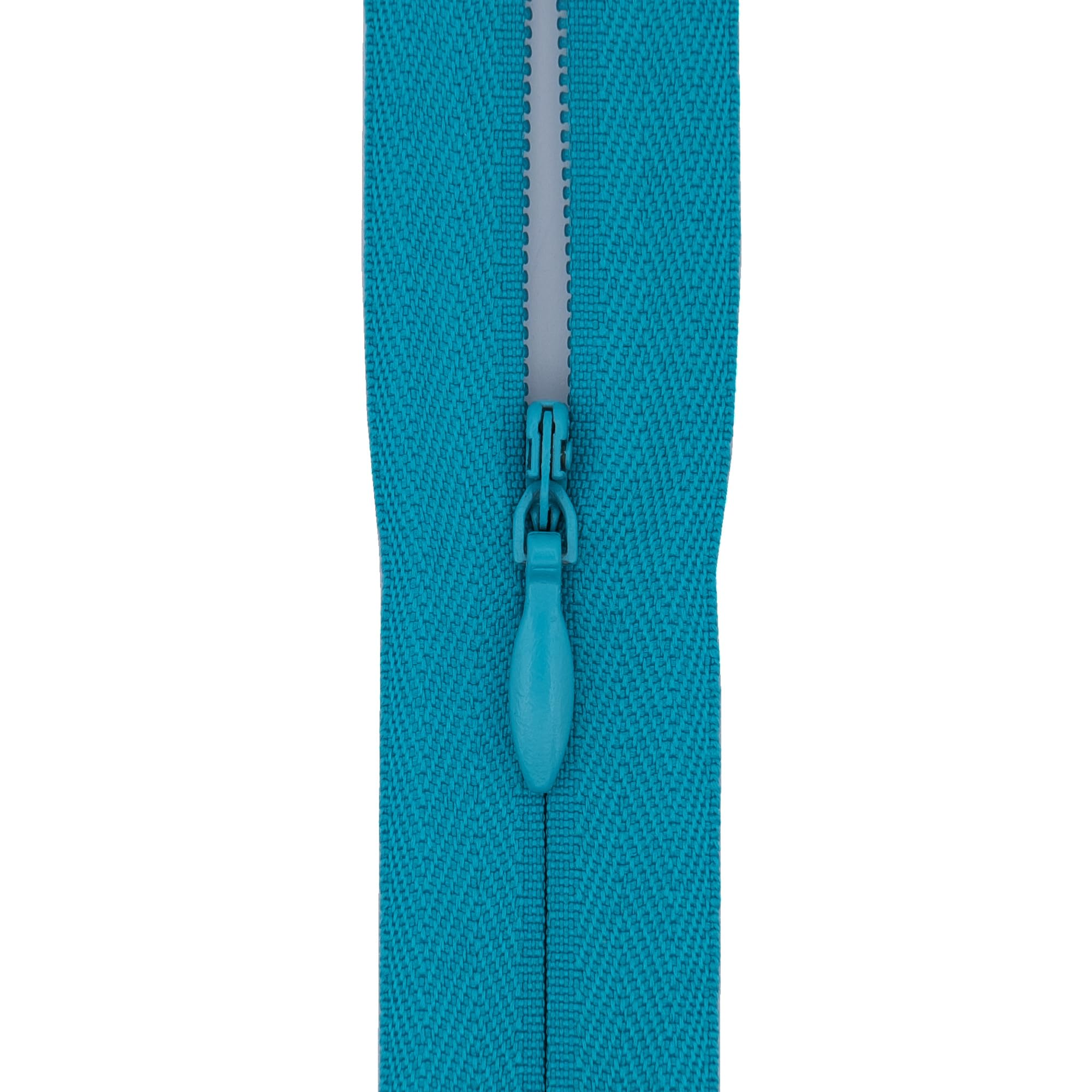 #3 Woven Tape Invisible Zip (Close End), 18 inch (45cm) for Skirts, Dress Side-Seams & Small Lumbar Cushions - Professional Nylon Coil Zips for Sewing & Dressmaking-1 Zip (Aqua Teal)