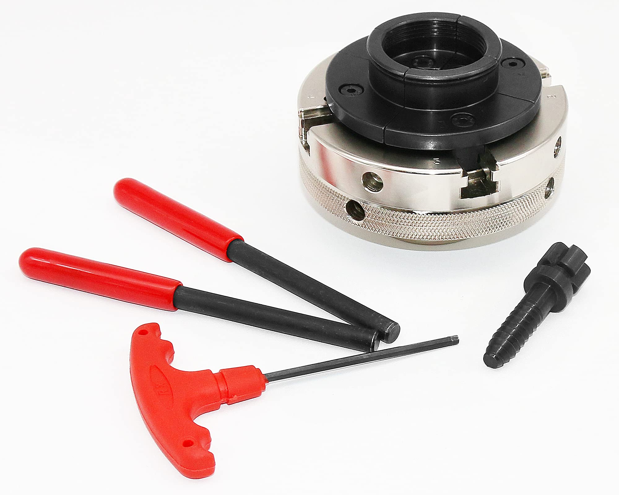 4 inch C-Series Chuck 4 Jaws Wood Lathe Chuck Self-centering Woodturning Lathe Chuck 1 x 8TPI Thread Lathe Chuck