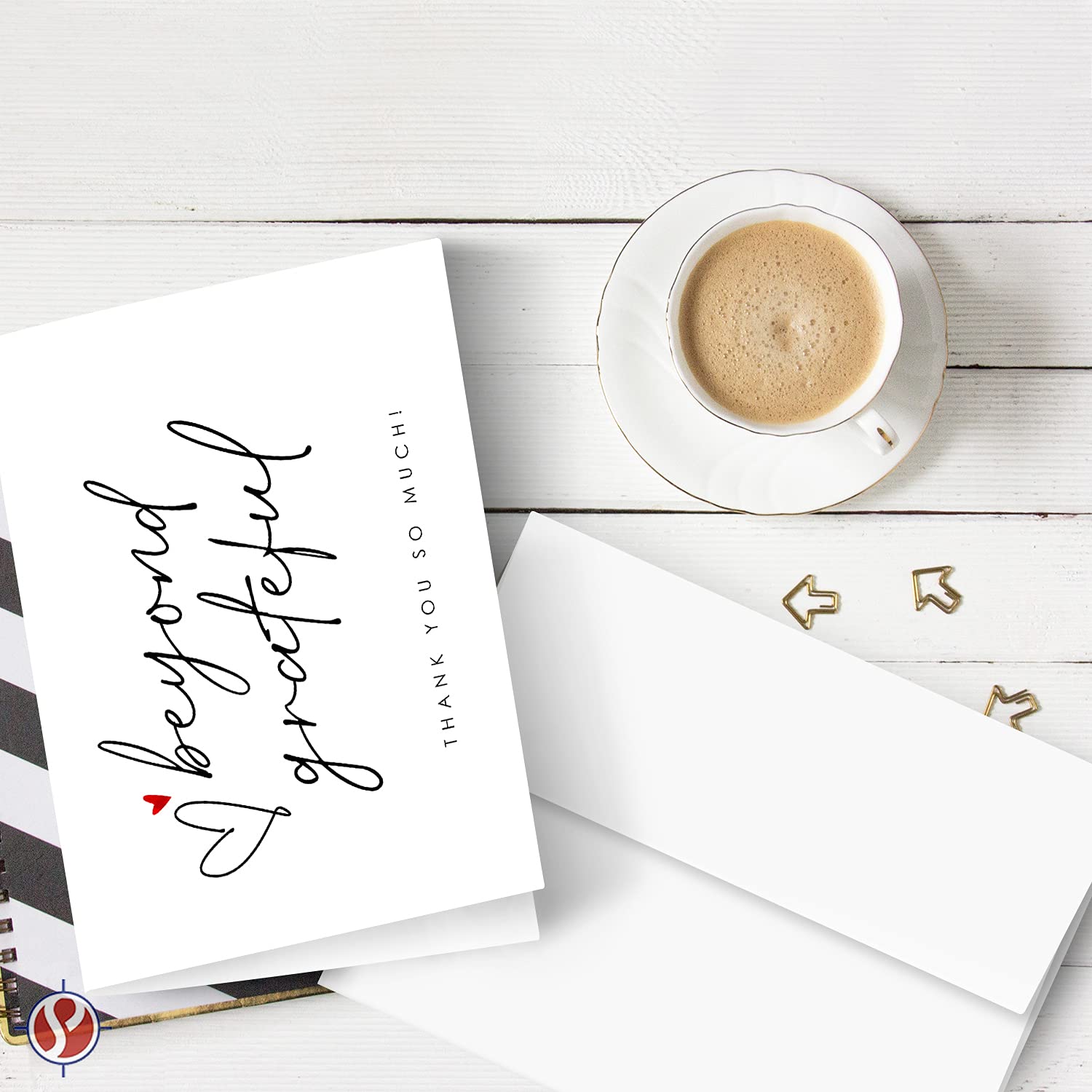 Beyond Grateful Thank You So Very Much Greeting Cards, Blank - View #5