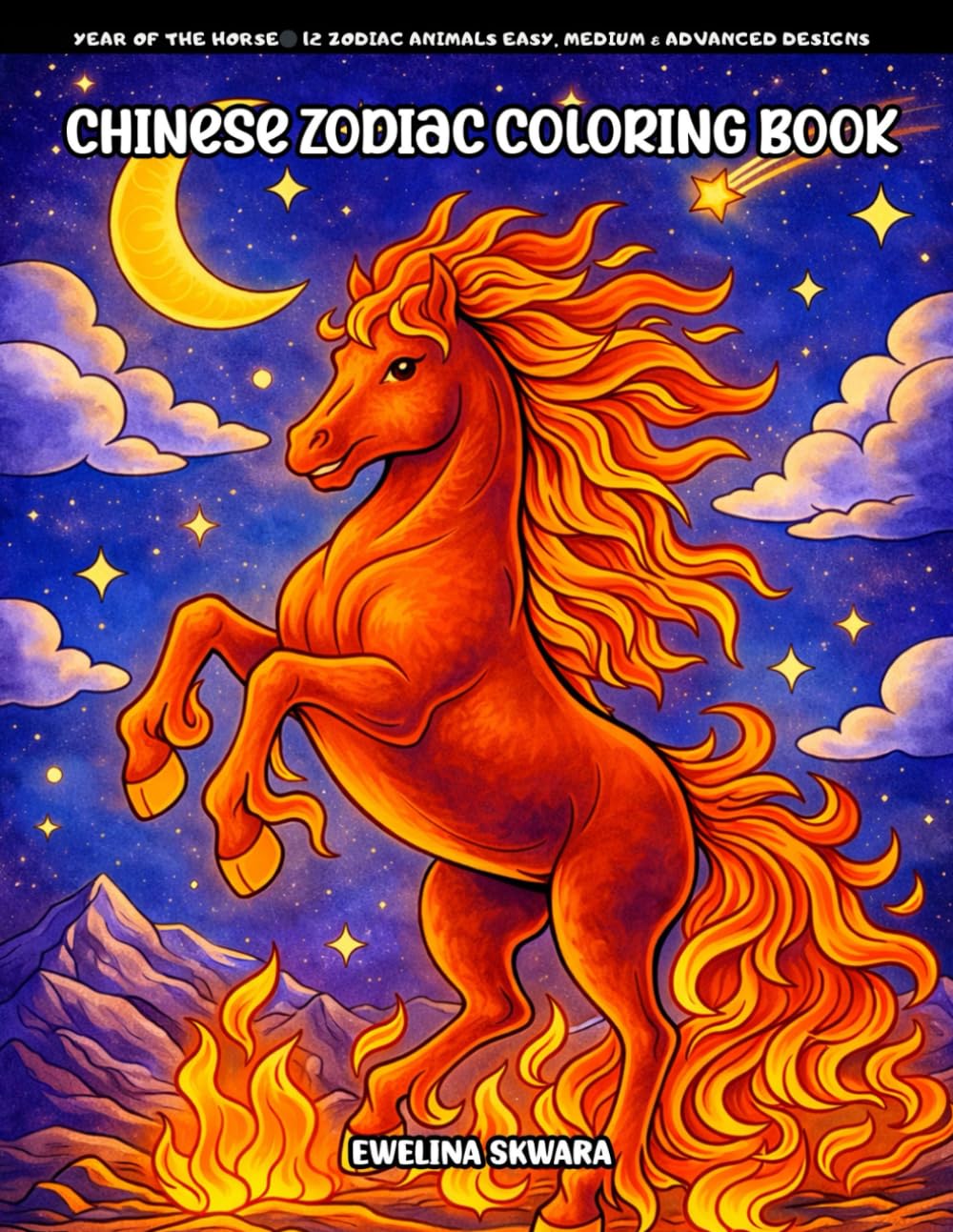 Chinese Zodiac Coloring Book: A Relaxing Journey Through the 12 Zodiac Animals