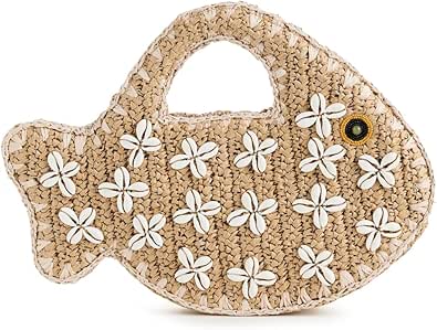 SIMONMILLER Women's Puka Fish Bag, Natural, One Size: Handbags: Amazon.com
