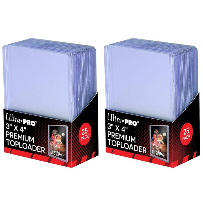 Ultra Pro Ticket Toploader – 25 Stück, 8.9x19.5 Cm, Aus Schlagfestem PVC, Für Sammelkarten & Tickets