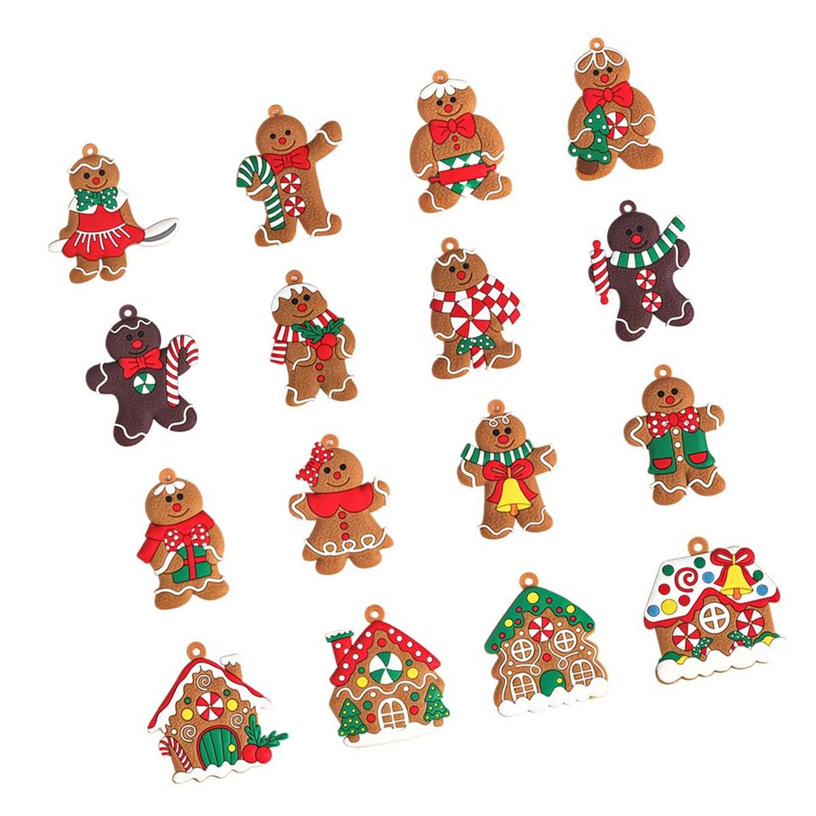 Kalttoy Christmas Decorations Hanging Ornament Weather Proof Lollipop Hangings for Tree Mantels Fireplaces Display Christmas Tree Ornament Set