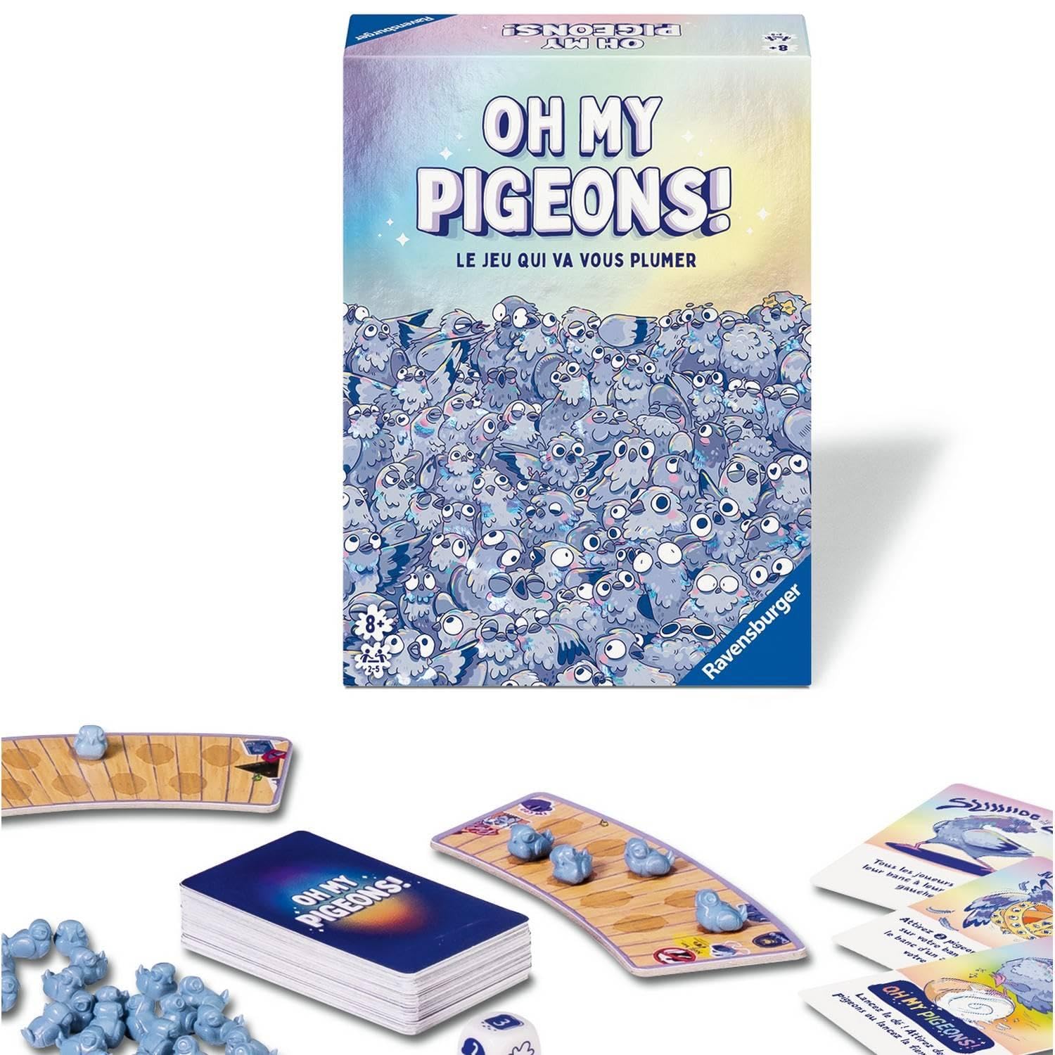 Ravensburger, Oh My Pigeons!, Funny and Family Party Game, 2-5 Players from 8 Years Old, Plumez Your Opponents - Image 2