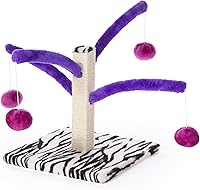 Vista 3 de Prevue Pet Products Kitty Power Bounce 'n Spring Rascador Muebles púrpura Pequeño