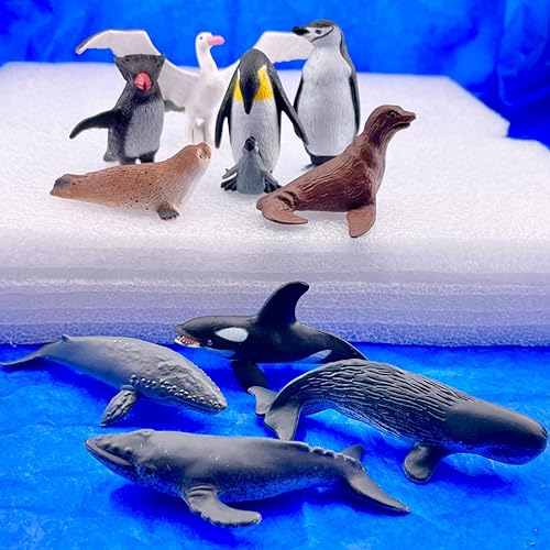 Miniatura 2 de Safari Ltd. Antarctica Toob - Figuras de juguete de pingüinos, ballenas, focas y más, juego educativo divertido para niños, niñas y niños mayores de