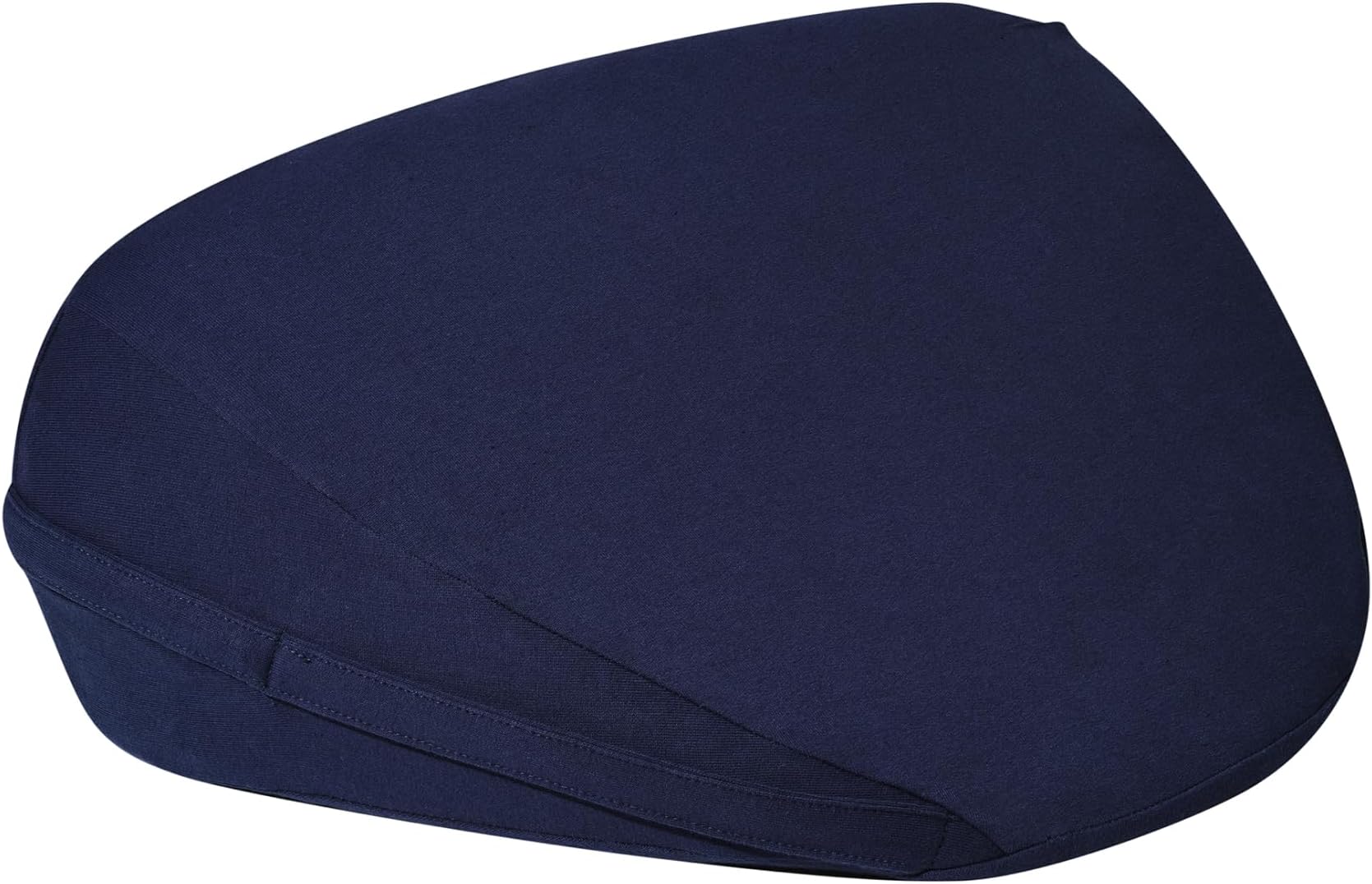 Dame Products Triangle Wedge Pillow for Couples - Support Cushion for Intimacy & Body Alignment - Bed Positioning Pillow with Washable Cover & Waterproof Liner - Indigo Color