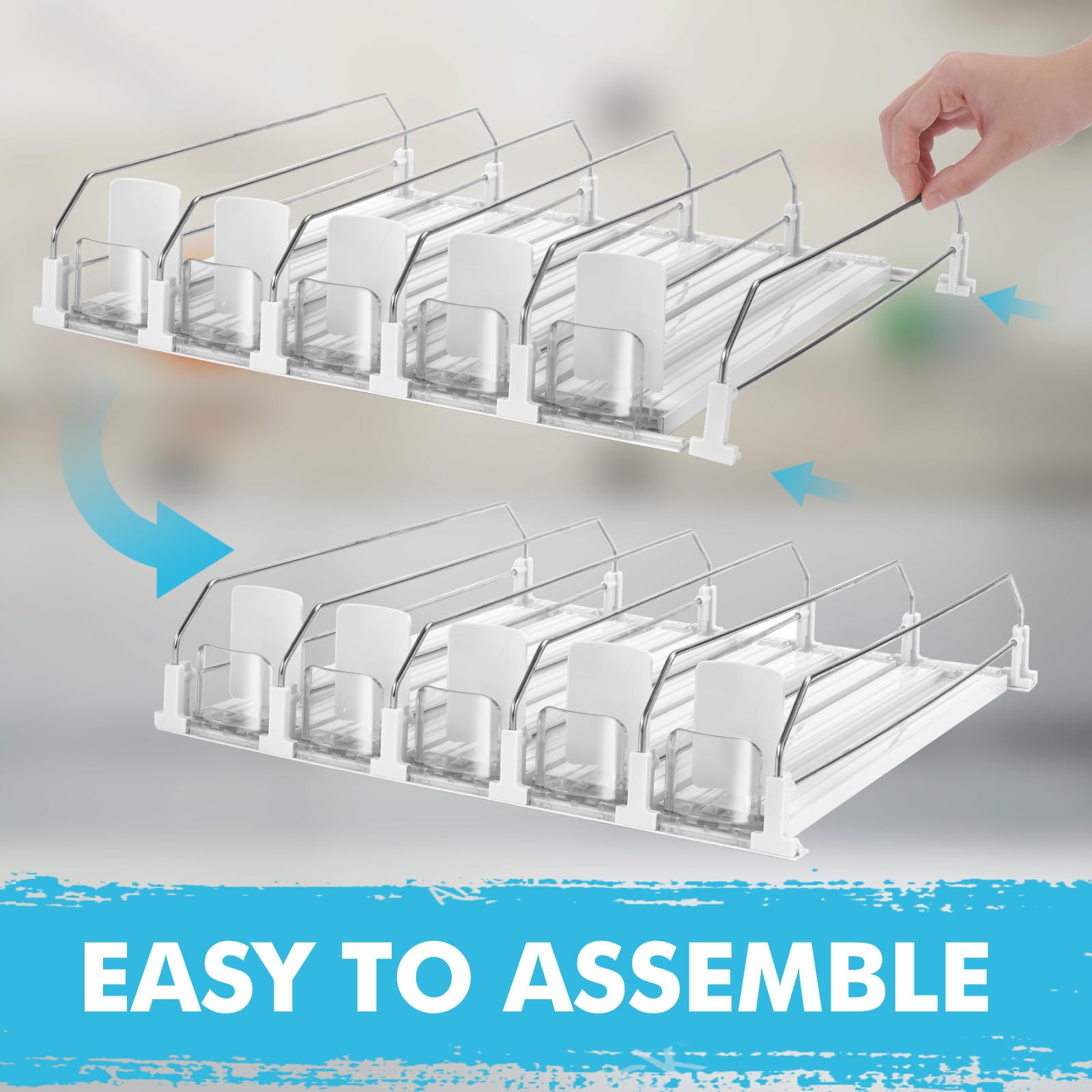 Automatique Rangement Canette Frigo Organisateur Canette De Bière Soda Boisson Pour Réfrigérateur Cuisine Armoire Garde-Manger 25 Critères 330ML 440ML 500ML Canettes Organiseurs