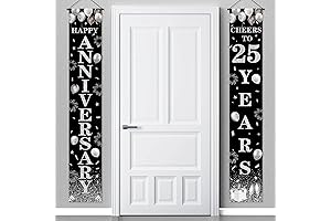 Personalized 25th Anniversary Backdrop