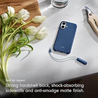 Beats iPhone 17 Kickstand Case with MagSafe & Camera Control, Built in Stand & Lanyard, Matte Finish with Microfiber Lining Bedrock Blue