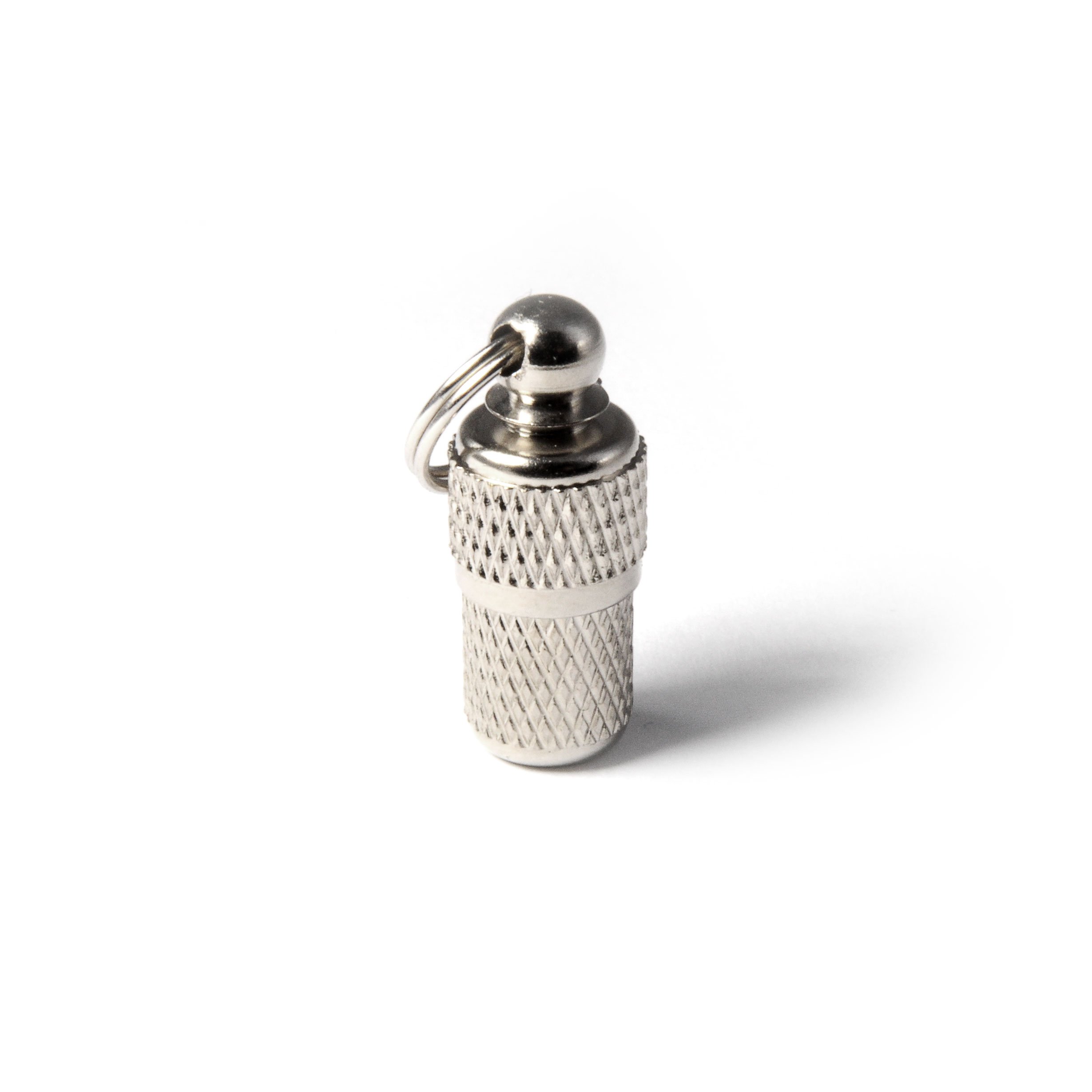 Ganzoo lot 2 médaillons adresse type mini boîte tube pour chien et chat, acier inoxydable, papier à glisser pour nom adresse numéro de téléphone, dimensions 2,5 cm hauteur, 1 cm diamètre, poids 4 g
