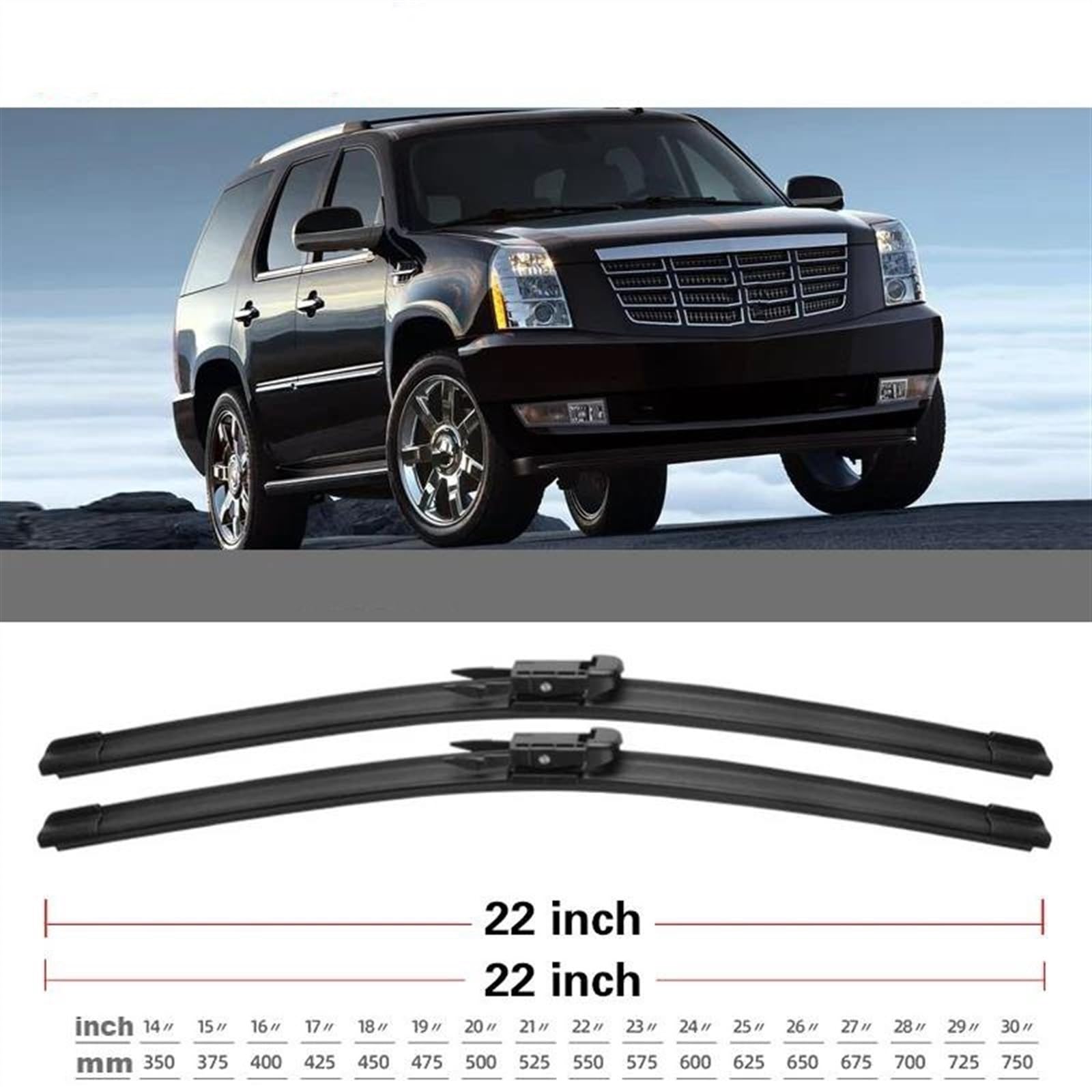 Szczotki Do Czyszczenia Szyby Przedniej Szyby Podkładki Pióra Wycieraczek Samochodowych Ramiona Ściskające Dla Cadillac Dla Escalade 2007 2008