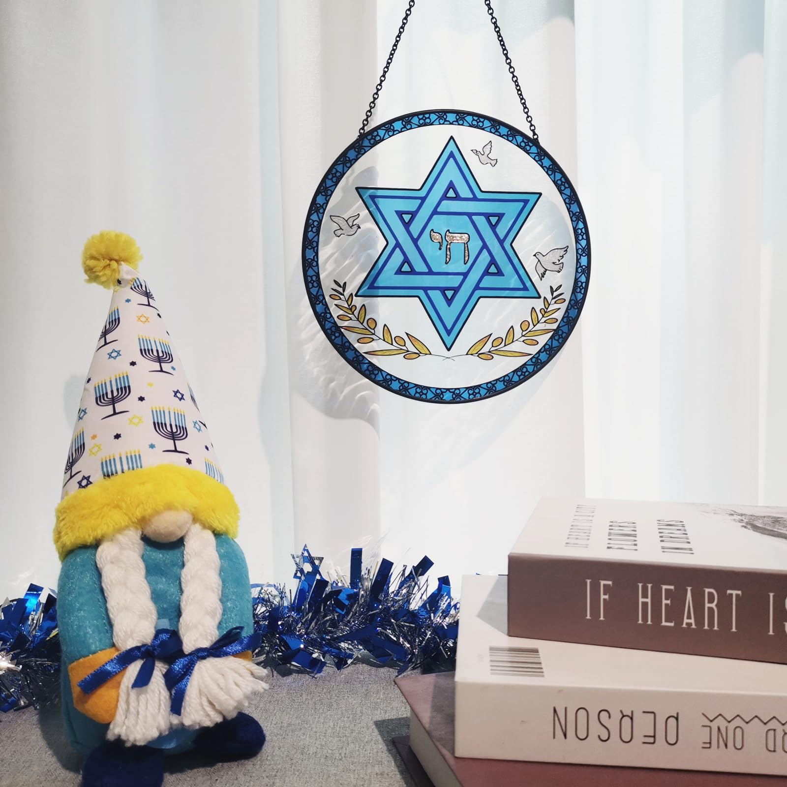 Amazon.com: 7.87 Inch Hanukkah Hexagram Decorations, Chanukkah