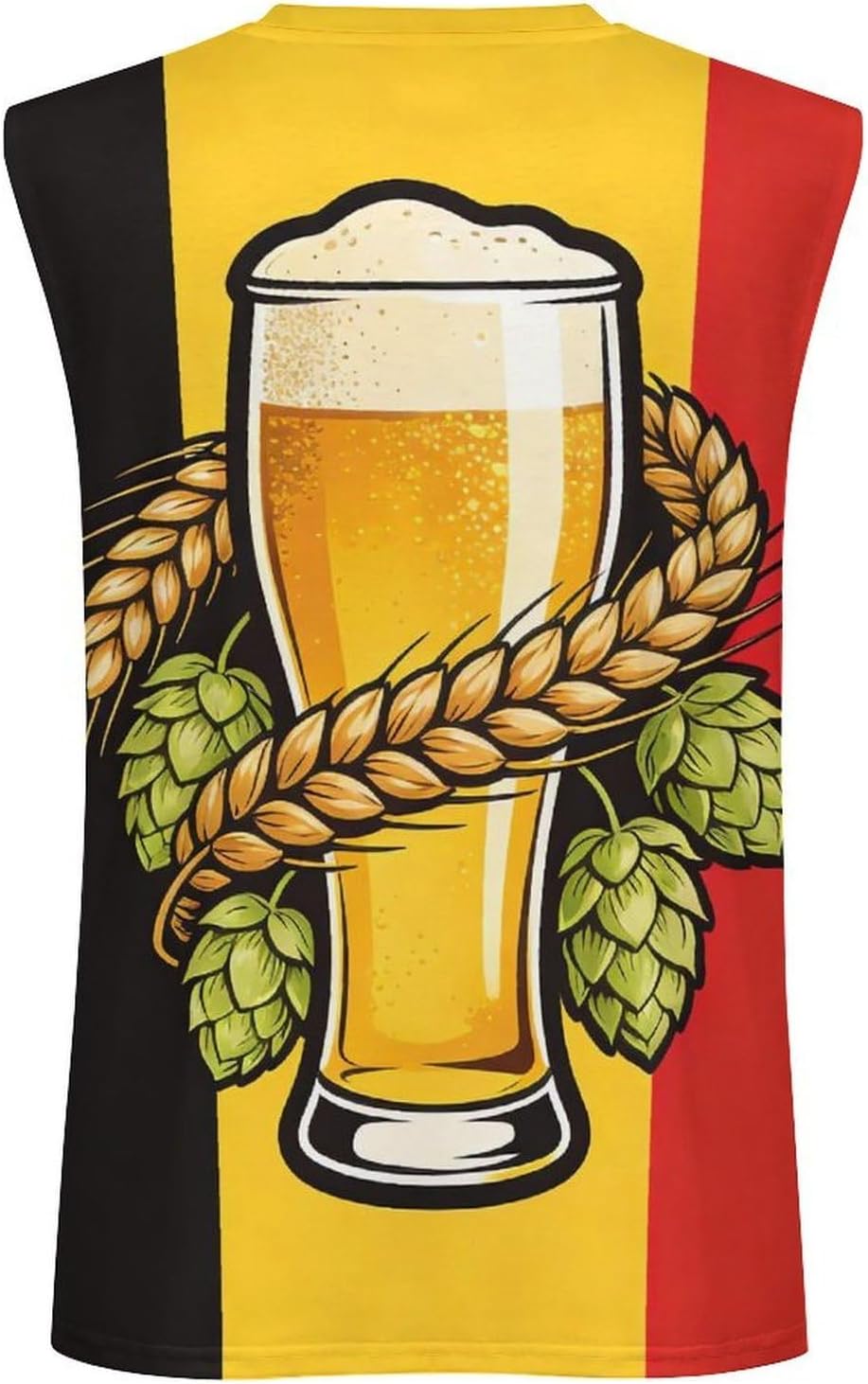 Belgian Flag Belgium Beer Men's Sleeveless Shirt Small