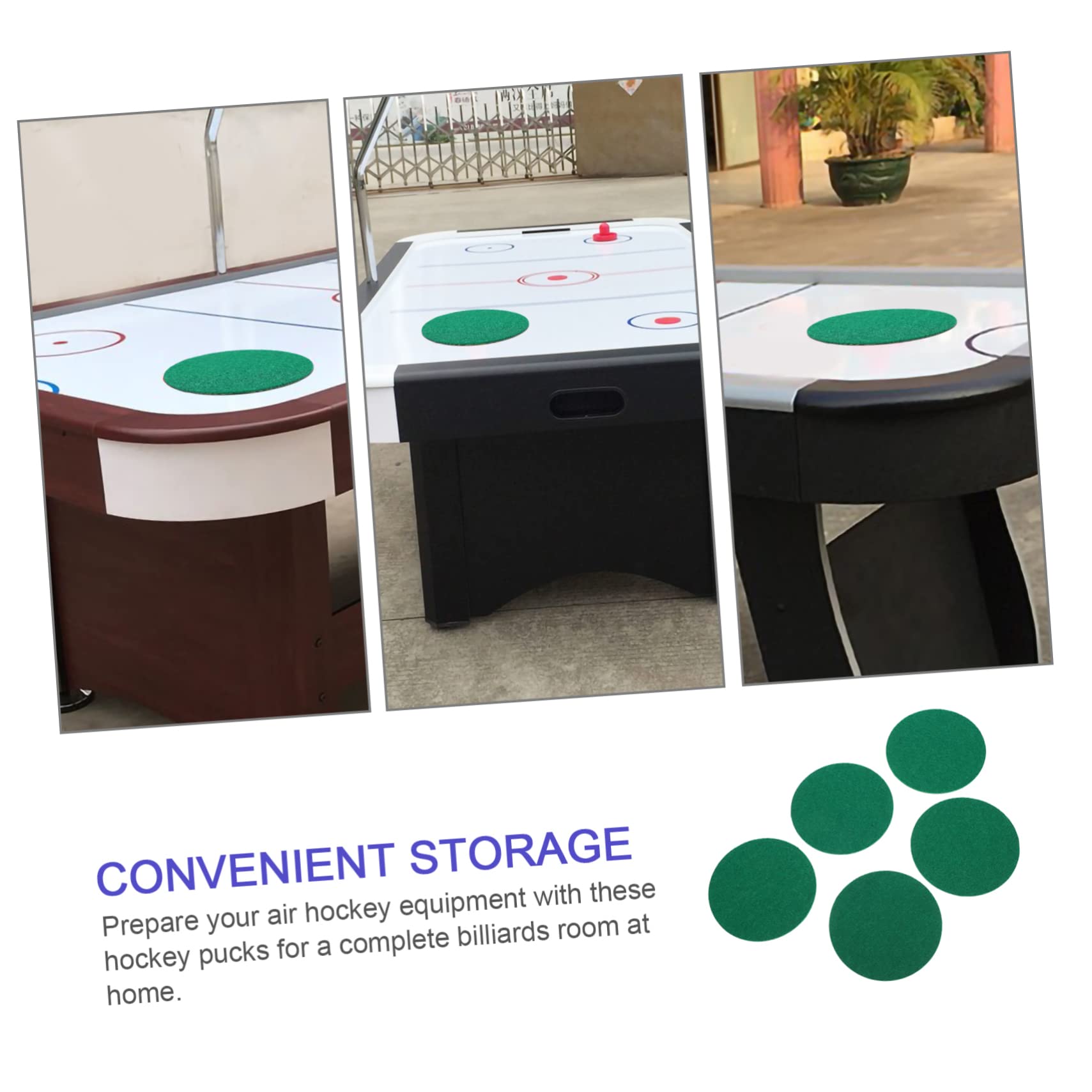 Toyvian 10Pcs Air Hockey Patches and Pusher Pad Replacement for Home Hockey Tables Easy to Clean Versatile for Family Fun