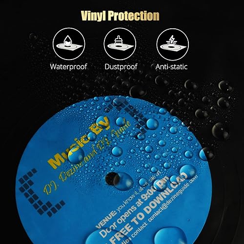 Miniatura 5 de Fundas interiores para discos de vinilo de 12 pulgadas, fundas interiores de vinilo, fundas protectoras de vinilo con fondo redondo antiestático,