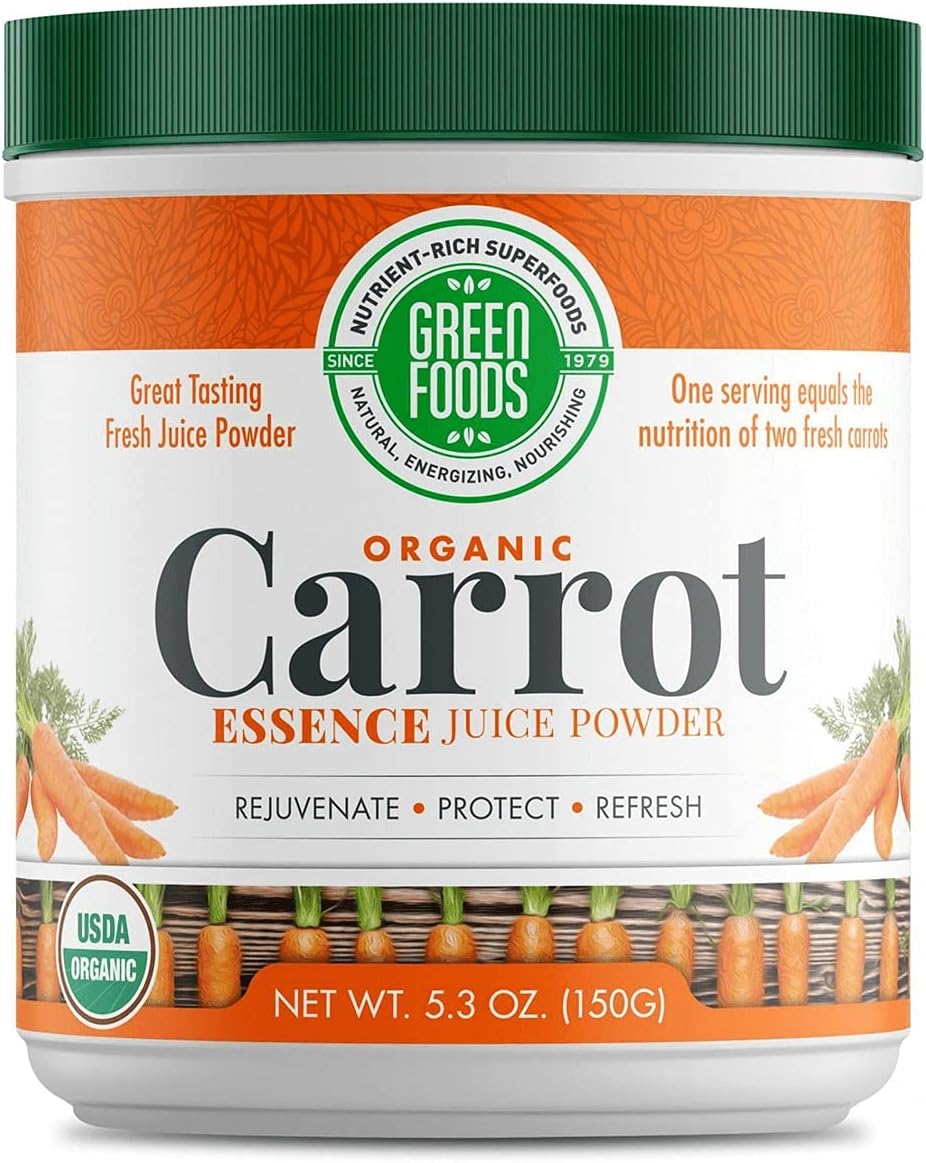Green Foods Corporation Carrot Essence, Powder 6.8 Oz (Pack of 1)