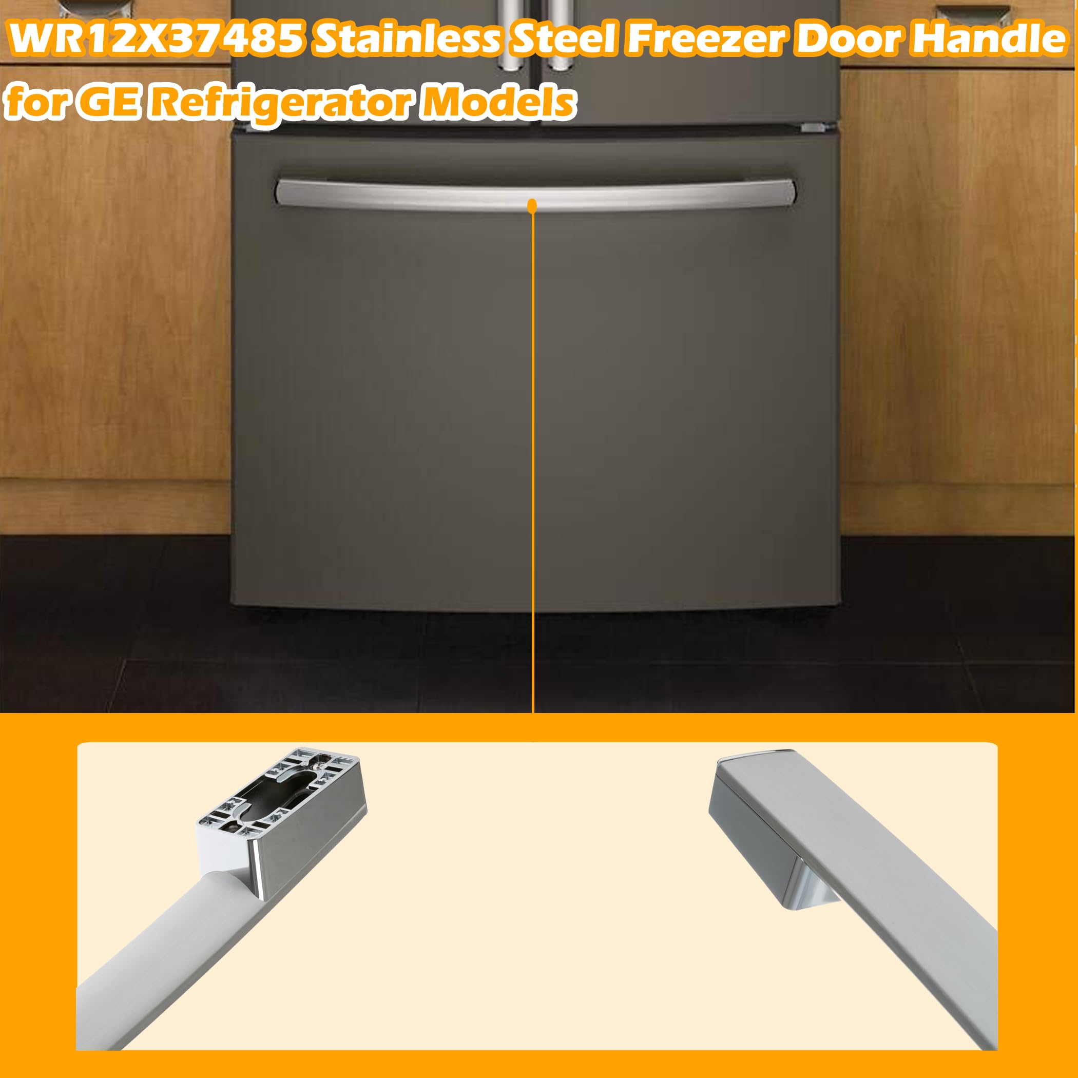 Ｎ✧*。 WR12X37485 Stainless Steel Freezer Door Handle - Direct